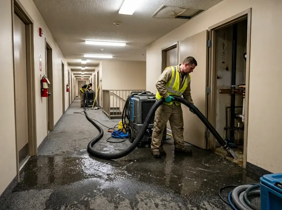 multi-unit-apartment-hallway-f-005 — frequently asked questions, Emergency Burst Pipe Water Extraction & Removal in Ben Lomo…
